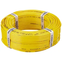 Amazon Basics 0.75 sq.mm Copper Wire 90m (Yellow)