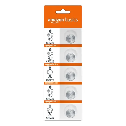 Image of Amazon Basics CR-1220 Lithium Coin Cell Battery | 3V Voltage