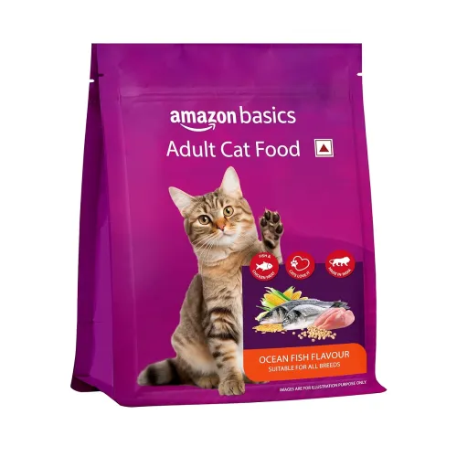 Image of Amazon Basics Dry Cat Food, 1kg