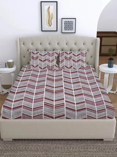 Image of Amazon Basics EW Bed-in-a-Bag (Maroon, 4-Piece Set)