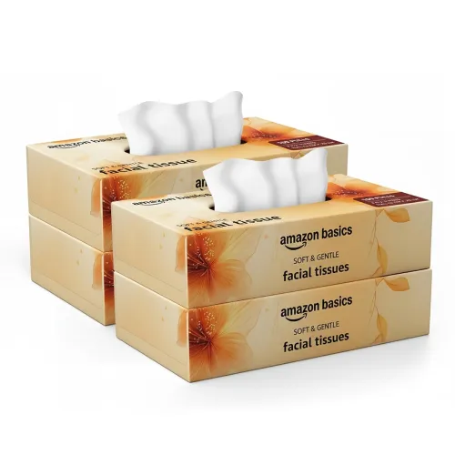 Image of Amazon Basics 2-Ply Facial Tissue paper 400 pulls