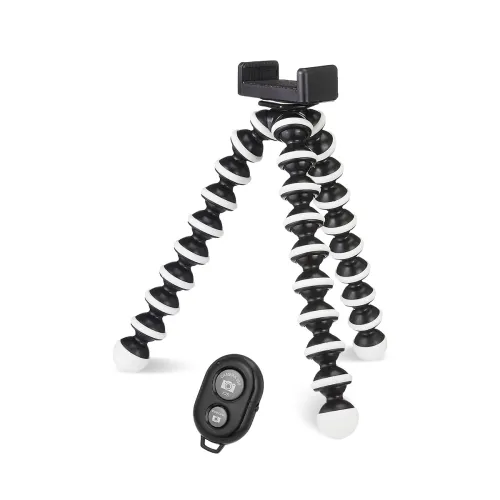 Image of Amazon Basics Flexible Gorilla Tripod with Bluetooth Remote