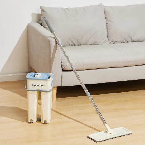 Image of Amazon Basics Floor Mop With Bucket 