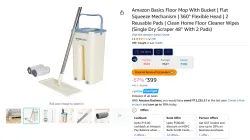 Amazon Basics Floor Mop With Bucket