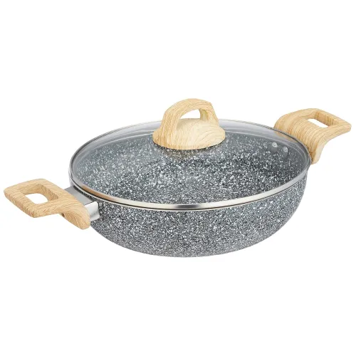 Image of Amazon Basics Granite Finish Non Stick Induction Base Deep Kadai