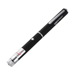 Amazon Basics Green Laser Pointer Party Pen with Disco Lights, Up to 15 Meters Range, and 2 AAA Cells (Battery Not Included)