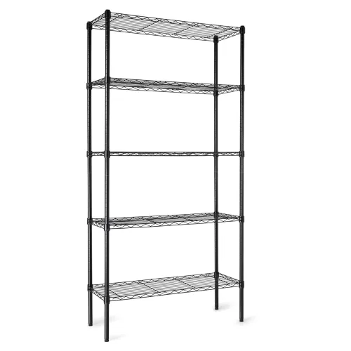 Image of Amazon Basics Height Adjustable 5-Shelf Rack