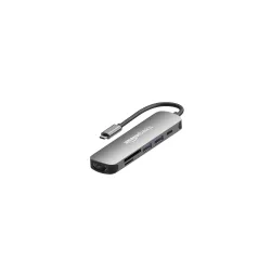 Amazon Basics 6-in-1 Hub Multiport Adapter for Type-C Devices