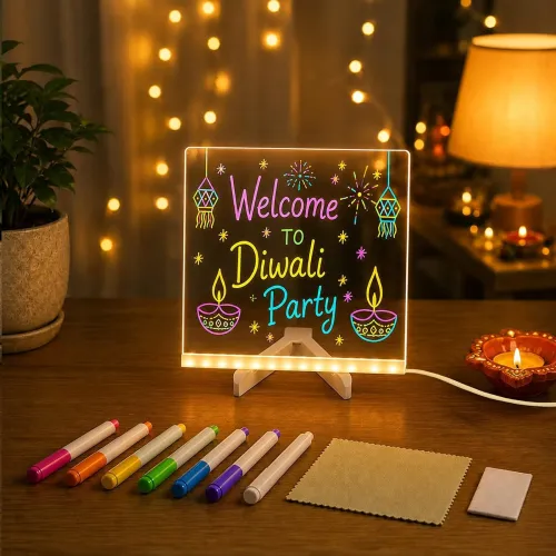 Image of Amazon Basics LED Acrylic Writing Board with Pen