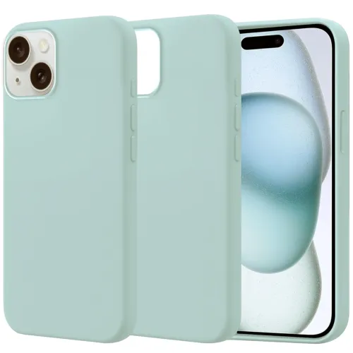 Image of Amazon Basics Light Blue Liquid Silicone Back Case