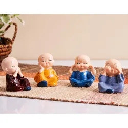 amazon basics Little Cute Meditating Baby Monk for Decoration, Po4