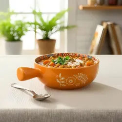 Amazon Basics Mandala Ceramic Snack Bowl 600ml