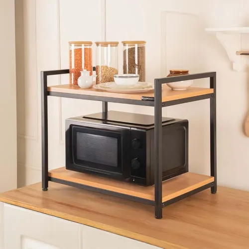Image of amazon basics Metal Multi-Purpose Standing Rack for Microwave