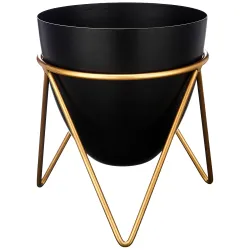 amazon basics Metal Planters with Stand (Pack of 1) 