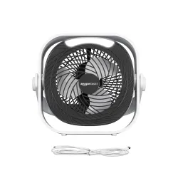 amazon basics Mini Rechargeable Portable Fan with LED Lighting 3 Speeds & 2 Light Settings