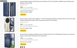 Amazon Basics Mobile Covers Starting @ ₹65