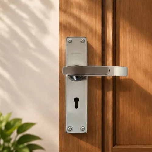Image of Amazon Basics Mortise Door Lock Handle Set 