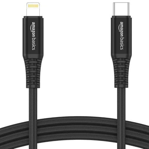 Image of amazon basics Nylon Braided Type-C To Lightning Cable