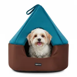 Amazon Basics Pet Bed Cave Soft & Warm Indoor Tent Bed for Cats
