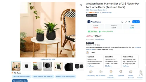 Image of amazon basics Planter (Set of 2) 