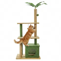 Amazon Basics Premium Imported Garden Theme Cat Tree | XL | with Cat Home