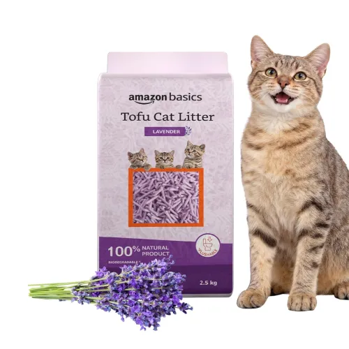 Image of Amazon Basics Premium Tofu Cat Litter – 2.5 kg