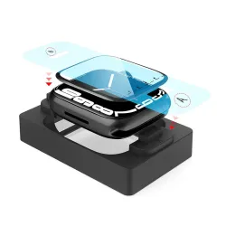amazon basics Pro Protection Screen Protector for Apple Watch 9 (45mm) with Self Aligning Applicator - (Pack of 1)