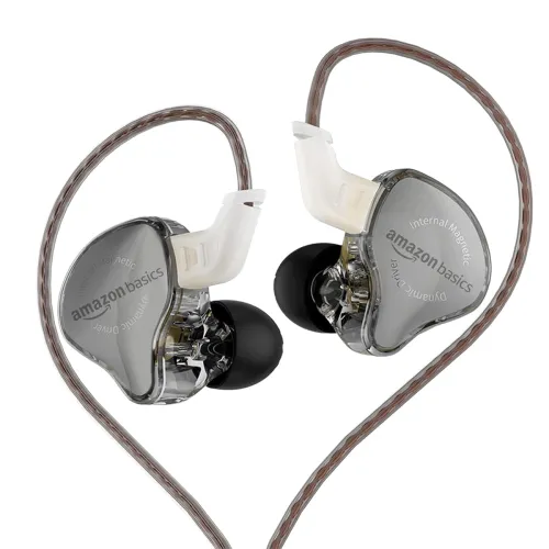 Image of Amazon Basics Pro Series IEM Wired Earphones | HiFi Dynamic Driver |3.5 mm Plug