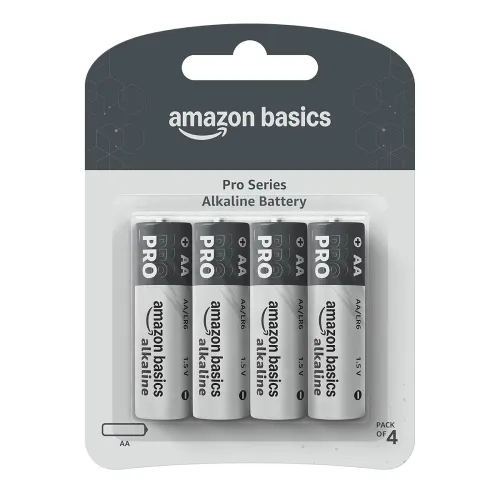Image of Amazon Basics Pro Series AA Alkaline Battery | Pack of 4