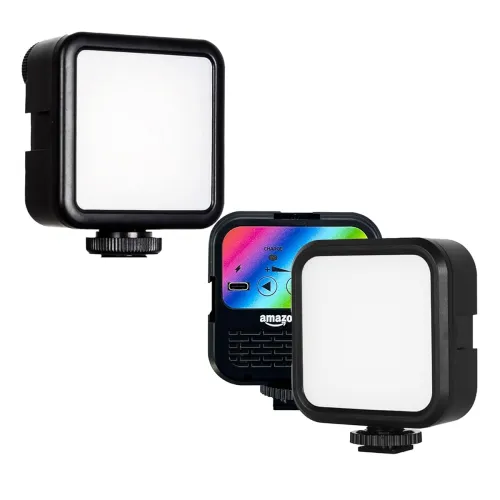 Image of Amazon Basics RGB Camera Light (2500K–9000K, Rechargeable)