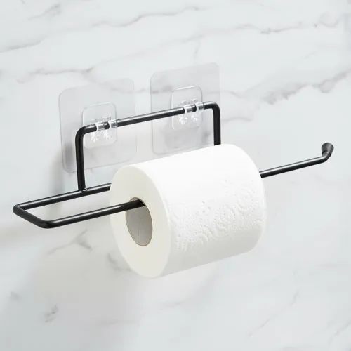 Image of Amazon Basics Self-Adhesive Toilet Paper Holder