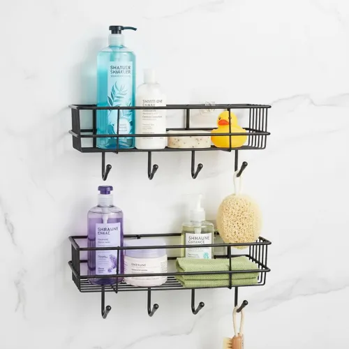 Image of Amazon Basics Self-Adhesive Wall Shelf Po2