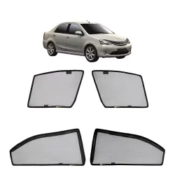 Amazon Basics Side Window Sun Shade for Toyota Etios (2010 to 2020)