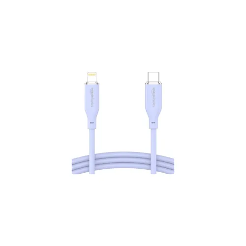 Image of amazon basics Type-C to Lightning Silicone Cable 