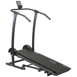amazon basics Smart Foldable Manual Treadmill with Wheels, 3 Level Incline