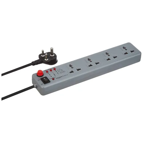 Image of amazon basics Spike Guard with 4 Universal Sockets