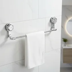 Amazon Basics Suction Adjustable Towel Rod (60–112Cm) 