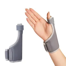 Amazon Basics Thumb Splint Support | Adjustable Thumb Stabiliser & Wrist Brace | Breathable, Padded Support |