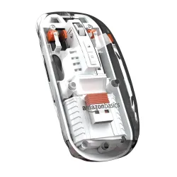 Amazon Basics Transparent Bluetooth Wireless Mouse