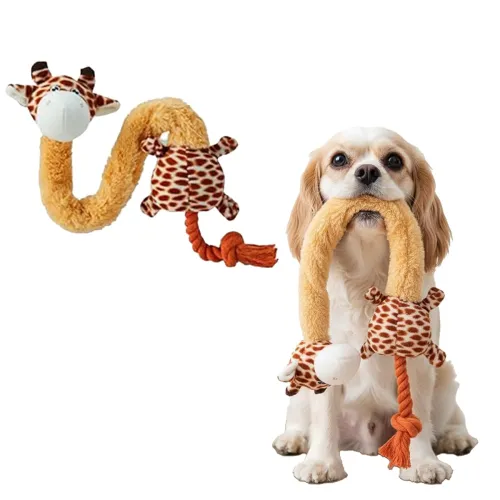 Image of Amazon Basics Treat Dispensing Dog Toy Combo | Squeaky Ball & Interactive Bone