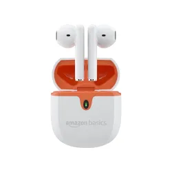 Amazon Basics True Wireless Earbuds, IPX5, Touch Control 