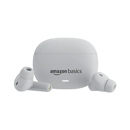 Image of Amazon Basics True Wireless in-Ear Earbuds with Mic, Low-Latency Gaming Mode