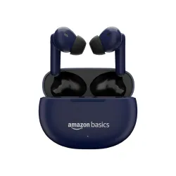 Amazon Basics True Wireless Earbuds, 55H Playtime (Blue)