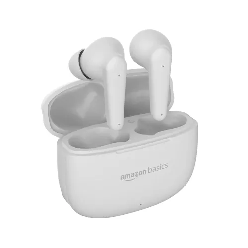 Image of Amazon Basics TWS In-Ear Earbuds (White, S94)