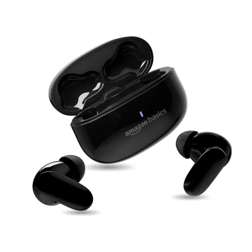 Image of amazon basics TWS in-Ear Earbuds (P80) with Fast Charging up to 80 Hours of Playtime 