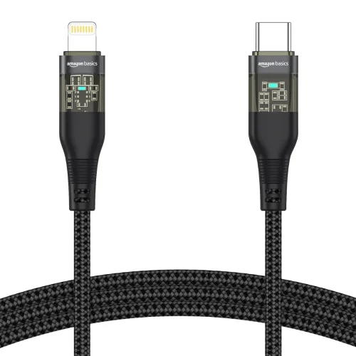 Image of Amazon Basics Type-C to Lightning iPhone Cable | 30W Fast Charging