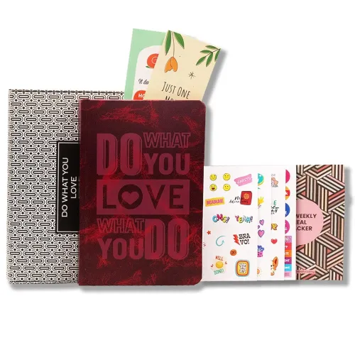 Image of Amazon Basics Undated Planner | Elegant Faux Leather Diary | Weekly, Monthly, Yearly Organizer for Students & Teachers |