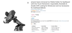 amazon basics Universal Car Mobile Holder