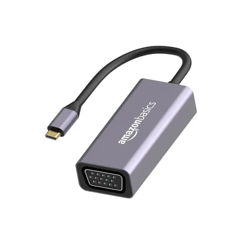 Image of amazon basics USB Type-C to VGA Adapter for PCs,Laptops