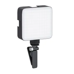 Amazon Basics Camera Video Light with Clip and 3 Cold Shoe Connector
